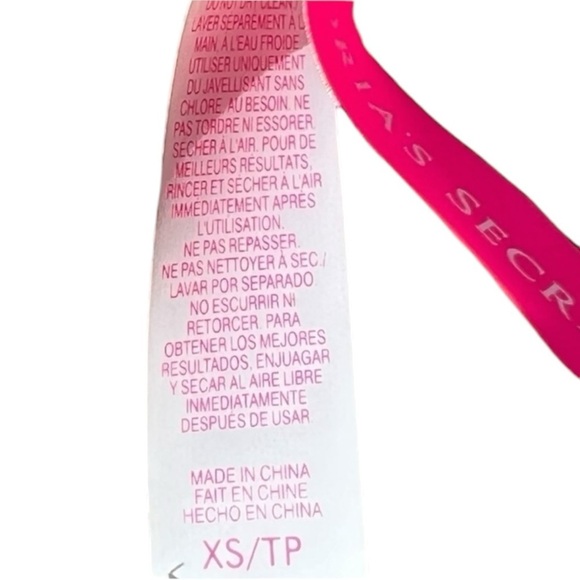 🌻Victoria's Secret Blue & White Twist Bandeau Halter Bikini Top Size XS - Picture 10 of 10